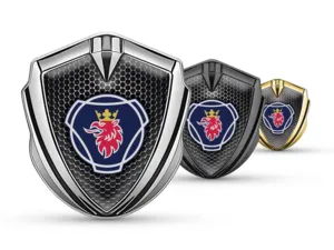 Scania Emblem Silicon Badge Luxury Design Alloy Edge